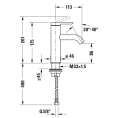 Смеситель для раковины Duravit C.1, 1 отв., излив 113 мм, хром (C11020002010) - миниатюра фото 2