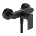 Смеситель для душа Hansgrohe Rebris E настенный матовый черный (72650670) - миниатюра фото 1