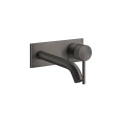 Встраиваемый смеситель GESSI 316 для раковины с изливом, цвет Brushed Black Metal PVD (54388#707) - миниатюра фото 1
