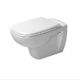 Подвесной унитаз Duravit D-Code Rimless с сиденьем автозакрывания (257009+006739) ) - миниатюра фото 1