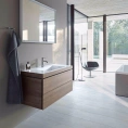 База с раковиной Duravit L-Cube 500x800x480 с 2 выдвижными ящиками, American Walnut (LC6927O1313) - миниатюра фото 1