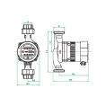 Циркуляционный насос Zota Ring 32/60 S 180 с гайками - миниатюра фото 2