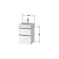 Подвесная тумбочка Duravit D-Neo 484x442x625 мм, 1 ящик, белый высокоглянцевый (DE437002222) - миниатюра фото 2