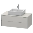 Подвесная тумба Duravit XSquare 1000 мм с двумя выдвижными ящиками, цвет бетонно-серый матовый (XS491100707) - миниатюра фото 1