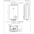 Газовый проточный водонагреватель Rinnai RW-14BF 29-4 кВт - миниатюра фото 3