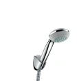 Душевой набор HG Croma 85 Mono с ручным душем, держателем и шлангом 1,6 м в цвете хром (27577000) - миниатюра фото 1