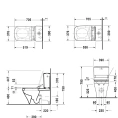 Унитаз-моноблок Duravit DuraStyle SensoWash с вертикальным смывом и отдельным бачком (2156590000) - миниатюра фото 2