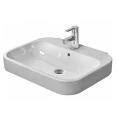 Раковина DURAVIT Happy D2 65х50 см белая с отверстием под смеситель (2316650000) - миниатюра фото 3