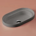 Раковина Artceram Fuori Scala 58x36 см, встраиваемая, без отверстия, grigio oliva (TFL033 15 00) - миниатюра фото 1