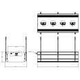Профиль линейный GESSI BINARIO 880 мм для 4 модулей, цвет Black XL, установка Easy-Fix (61127#299) - миниатюра фото 2
