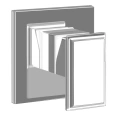 Gessi Eleganza: Однорычажный встраиваемый смеситель для раковины в цвете Finox (46106#149) - миниатюра фото 1