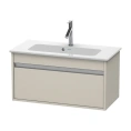 База под раковину Duravit Ketho 410x800x385 с выдвижным ящиком, серо-коричневый (KT642309191) - миниатюра фото 1
