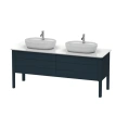 База напольная Duravit Luv с двумя выдвижными ящиками, 743x1788x570 мм, цвет тёмно-синий шелковисто-матовый (LU9567B9898) - миниатюра фото 1
