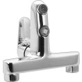 Комплект сантехники Hansgrohe Talis E2: смеситель для ванны с душем, смеситель для раковины и душевая стойка - миниатюра фото 8