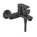 Настенный смеситель для ванны Hansgrohe Vernis Blend с душем, матовый черный (71440670) - миниатюра фото 1