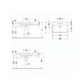Раковина Duravit Happy D.2 800 мм с переливом и 3 отверстиями под смеситель (2316800030) - миниатюра фото 2