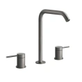 Смеситель для раковины GESSI 316 на 3 отверстия без донного клапана, сталь сатин (54011#239) - миниатюра фото 1
