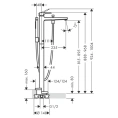 Смеситель для ванны Hansgrohe Metropol напольный с ручным душем, хром (32532000) - миниатюра фото 2