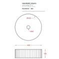 Раковина Artceram Millerighe накладная 44.5x14.5 см, черный матовый (OSL010 17 00) - миниатюра фото 2