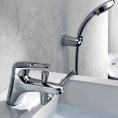 Смеситель для ванны Hansgrohe Logis: премиальный вакуумный переключатель и излив 145 мм в хроме (71312000) - миниатюра фото 1