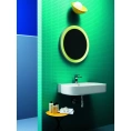 Подвесная раковина AZZURRA GLAZE 75 см с одним отверстием, белая - миниатюра фото 1