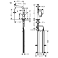 Кухонный смеситель Hansgrohe Metris Select M71 с выдвижным изливом, хром (73802800) - миниатюра фото 2