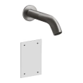 Электронный настенный смеситель GESSI 316 TRAME для раковины, излив 200 мм, цвет Steel Brushed (54315#239) - миниатюра фото 1