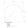 Смеситель для кухни Zorg ZR 403 с выдвижным изливом - миниатюра фото 2