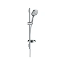 Душевой набор HG Raindance Select S: штанга 650 мм, ручной душ 3-струйный (Rain, RainAir, WhirlAir), мыльница, шланг, хром (26630000) - миниатюра фото 1
