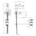 Смеситель для раковины GESSI Rilievo с донным клапаном, цвет Bianco CN (59001#279) - миниатюра фото 2