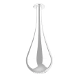 Потолочный душ Gessi Goccia каплевидной формы, 387 мм, белый (33751#279) - миниатюра фото 1