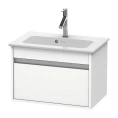 База под раковину Duravit Ketho с выдвижным ящиком, белая матовая 410x600x385 мм (KT642201818) - миниатюра фото 1