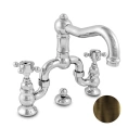 Смеситель для раковины Nicolazzi P.m. Blanc на 3 отверстия с донным клапаном, цвет тёмная бронза (1419DB78) - миниатюра фото 1