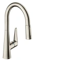 Кухонный смеситель Hansgrohe Talis M51 с вытяжным душем и поворотным изливом (73851800) - миниатюра фото 1