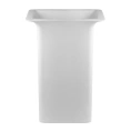 Напольная раковина Gessi iSpa 60x45 см со сливом в пол, донным клапаном и сифоном в матовом белом цвете - миниатюра фото 1