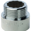 Удлинитель STOUT латунный 3/4 x 15 хромированный - миниатюра фото 3