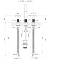 Смеситель для раковины GESSI INCISO с донным клапаном, цвет Nero XL (58113#299) - миниатюра фото 2