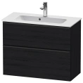 Подвесная тумбочка Duravit D-Neo Compact 810x372x625 мм, 1 ящик, Black Oak (DE436901616) - миниатюра фото 1