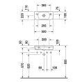 Умывальник Duravit DuraStyle 50x22 см с отверстием для смесителя слева, белый (713500009) - миниатюра фото 2