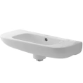 Раковина для рук Duravit D-Code 500x220 мм с переливом, без отверстия (7065000002) - миниатюра фото 3