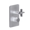 GESSI INCISO — встраиваемый термостатический смеситель на 2 источника с внешней резьбой 1/2 в цвете finox (58234#149) - миниатюра фото 1