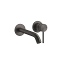 Встраиваемый смеситель GESSI для раковины в матовом чёрном цвете PVD (54486#707) - миниатюра фото 1
