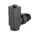 Набор дизайн-вентилей Royal Thermo CUBE 1/2 черный, RTE 56.0009, НС-1422578 - миниатюра фото 4