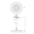 Верхний душ GESSI VENTI20 200 мм с потолочным держателем 288 мм, хром (65152#031) - миниатюра фото 2