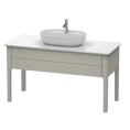 Напольная тумба Duravit Luv с выдвижным ящиком, 743x1388x570 мм, шелковисто-матовый серо-коричневый (LU956106060) - миниатюра фото 1