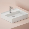 Накладная раковина Artceram Scalino 55x48 см, белый глянец (1 отверстие, без сифона) (SCL007 01 00) - миниатюра фото 1