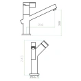 Смеситель Zorg Inox Lumen для кухни с высоким изливом - миниатюра фото 2