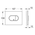 Кнопка смыва Grohe Arena Cosmopolitan 38858SH0 белая - миниатюра фото 3