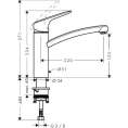 Смеситель для кухни Hansgrohe Logis 71832000 — немецкое качество и элегантный дизайн - миниатюра фото 2