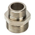 Ниппель STOUT НН переходной 3/4 x 1/2 никелированный - миниатюра фото 1